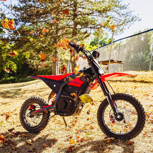 Electric Motorcycle for Adults – 30-37 MPH, 40-100 Mile Range, 1000W-3000W, 20" Fat Tires, All-Terrain