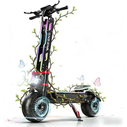 Dual Motor Electric Scooter – 50-55 MPH, 60-70 Mile Range, 5600W/7000W, Dual Suspension, Seat